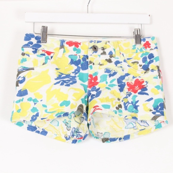 Alice + Olivia Embroidered Jean Shorts - Picture 1 of 6